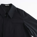 LIGHT WOOL MAX GABARDINE COAT #TOP BLACK [A26SC06MG]