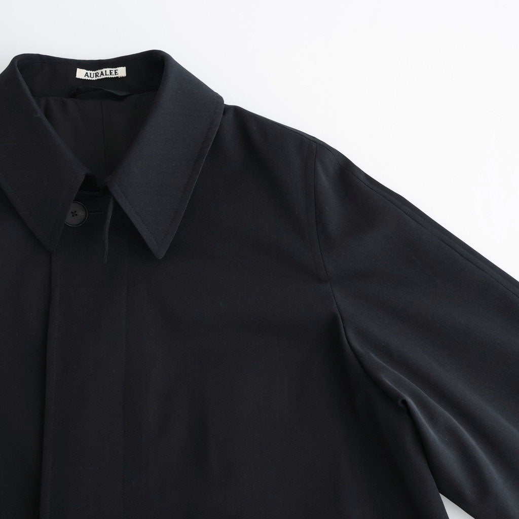 LIGHT WOOL MAX GABARDINE COAT #TOP BLACK [A26SC06MG]