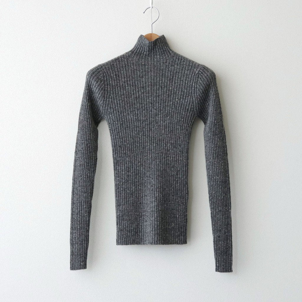CASHMERE NEP KNIT TURTLE #MIX GRAY [A26AT04NE]