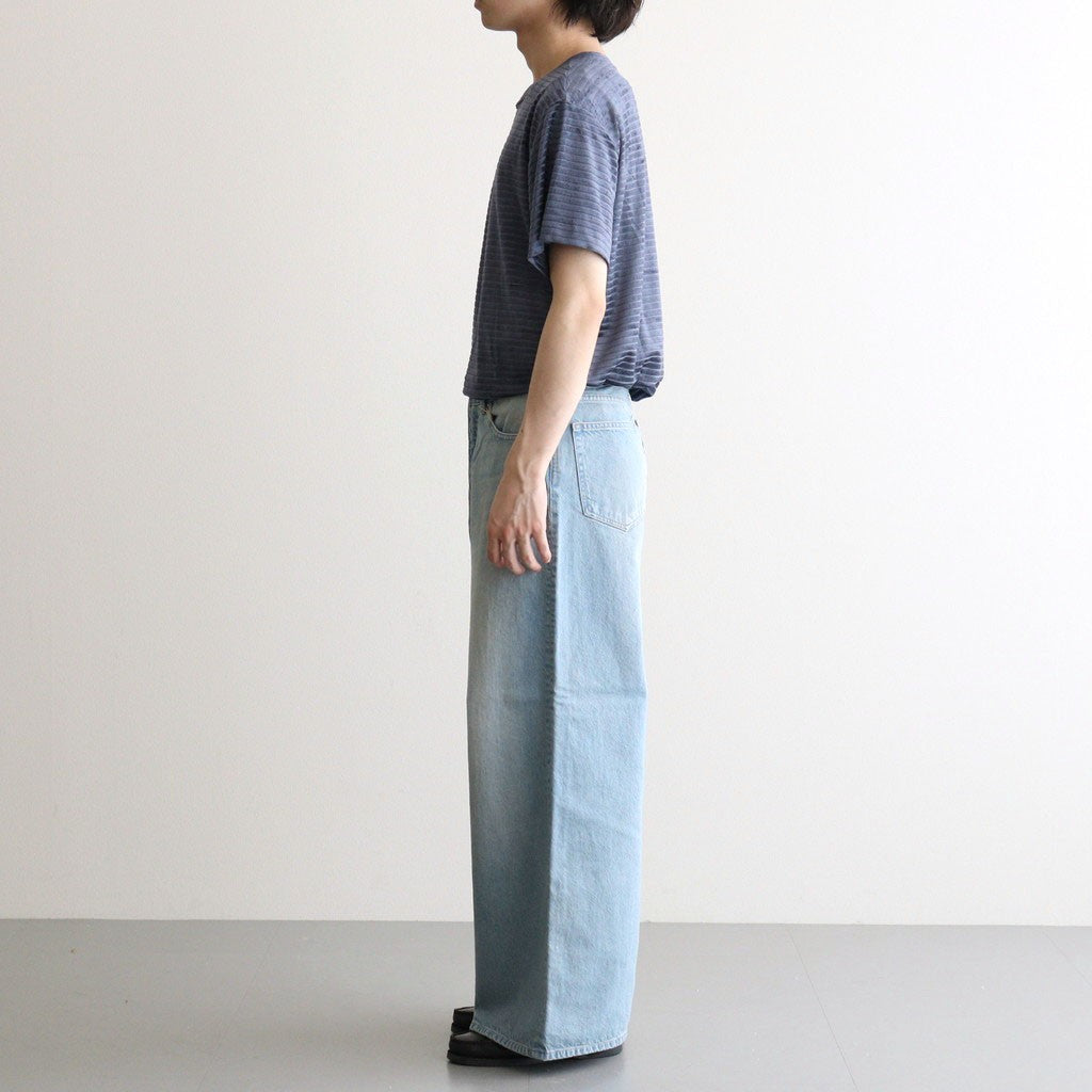 Used Denim Baggy Pants #LIGHT BLUE [ID-PT53]