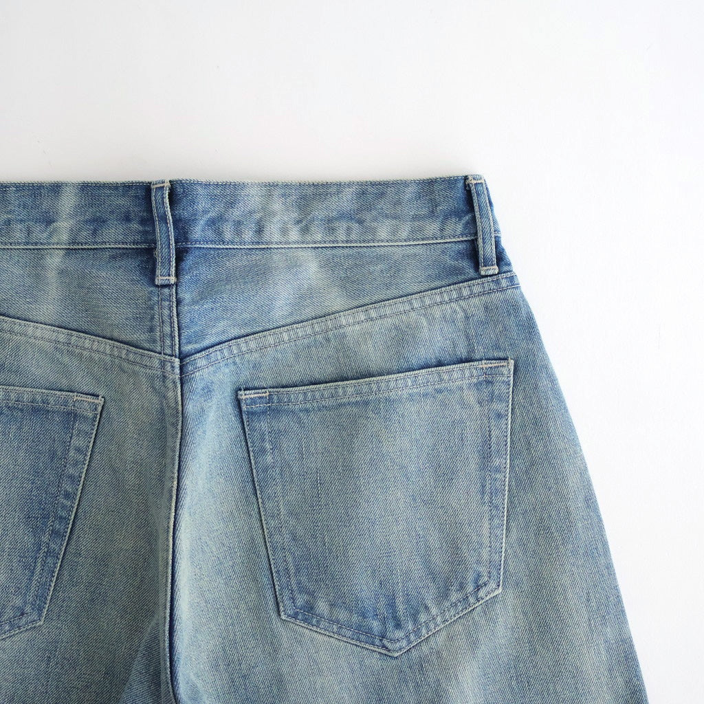 SELVEDGE FADED HEAVY DENIM PANTS #FADED INDIGO [A25AP04DH]