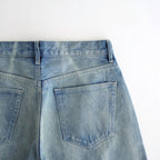 SELVEDGE FADED HEAVY DENIM PANTS #FADED INDIGO [A25AP04DH]