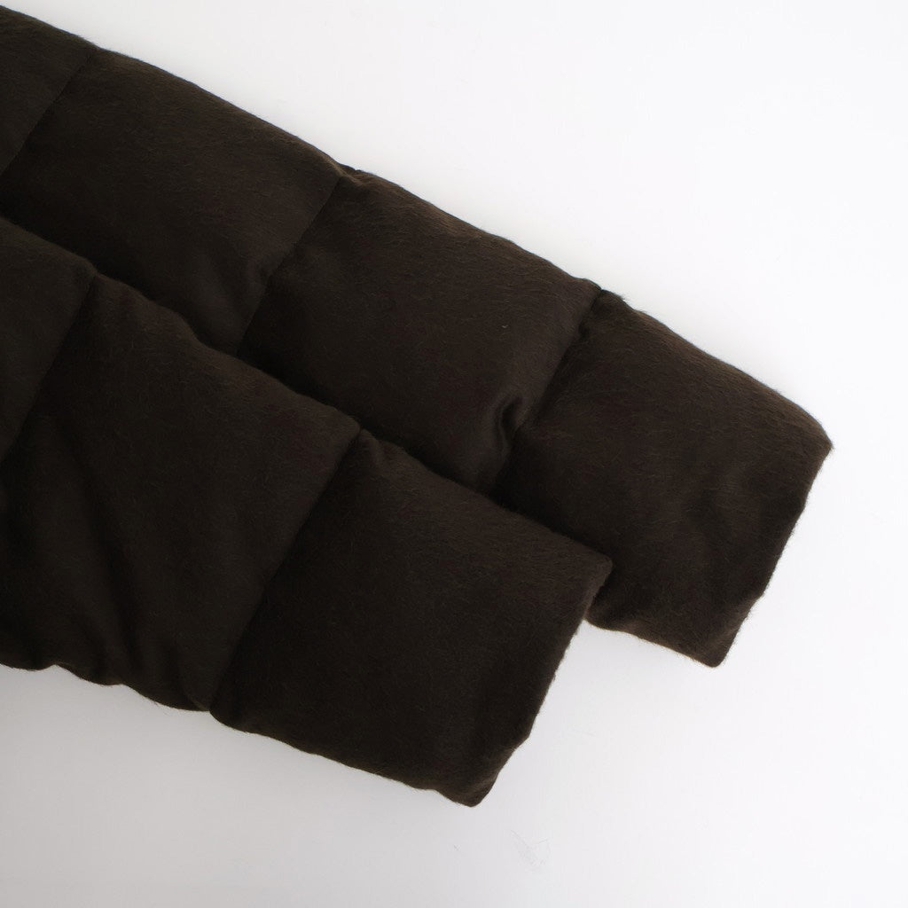 BABY CAMEL FLANNEL DOWN BLOUSON #DARK BROWN [A25AB02BF]