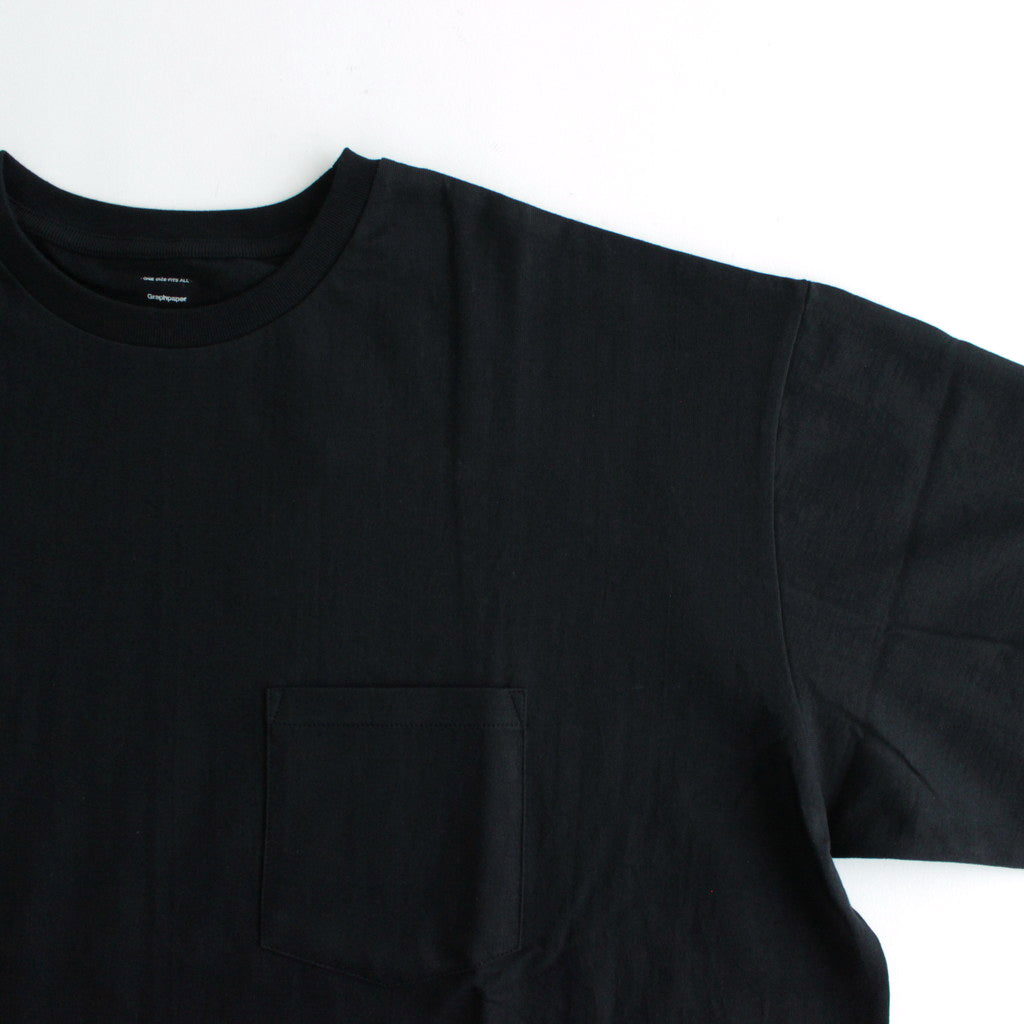 S/S Oversized Pocket Tee #BLACK [GU241-70106B]