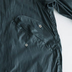 LEATHER LIKE POLYESTER SNOW PARKA #DUSTY GREEN [YK24SS0636C]