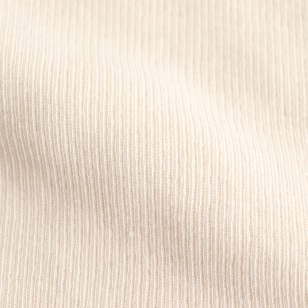 ORGANIC SOFT RIB HENLY NECK P/O #IVORY [A25SP03OT]