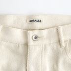 SILK NEP DENIM 5P WIDE PANTS #IVORY WHITE [A26AP01SD]