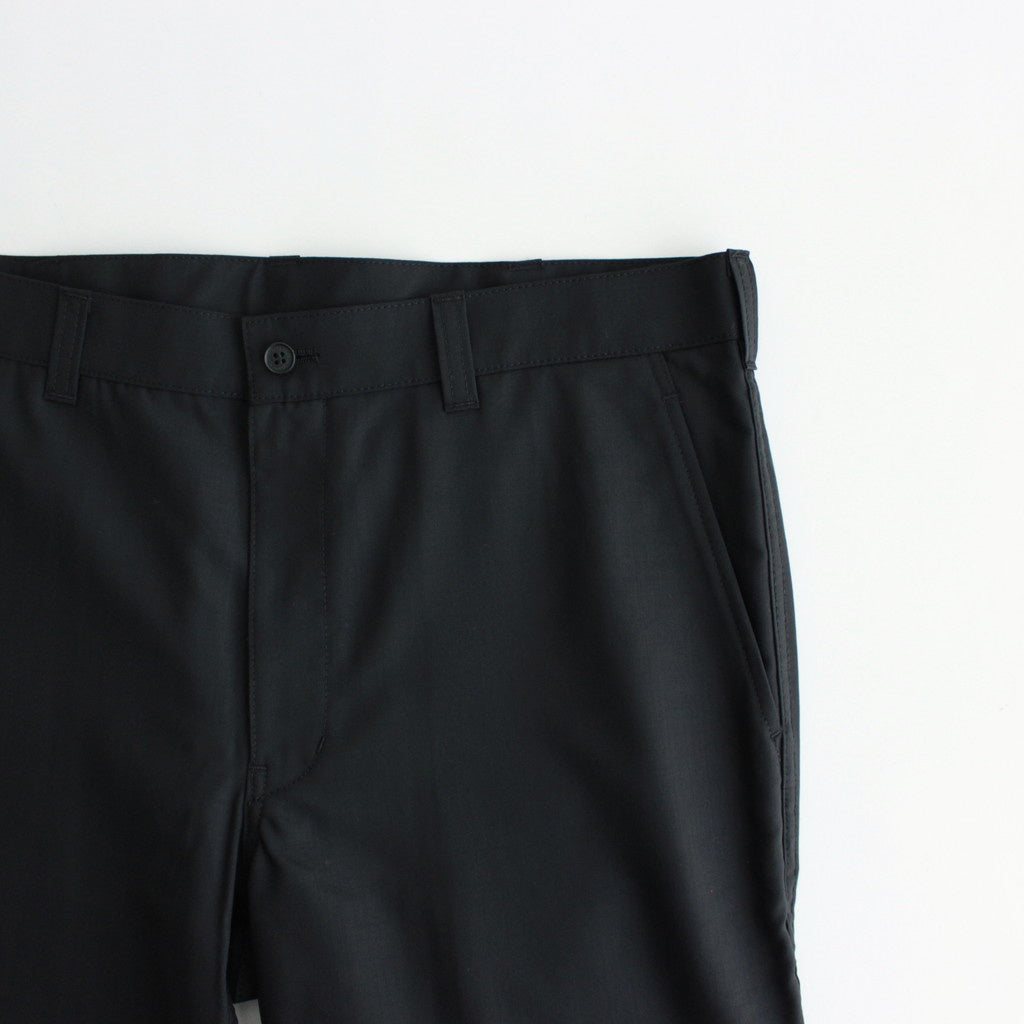 ウールトロ テーパードパンツ #BLACK [HO-P101-051]