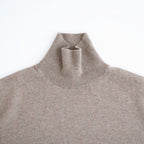 BABY CASHMERE KNIT TURTLE #NATURAL BROWN [A26AT03BC]
