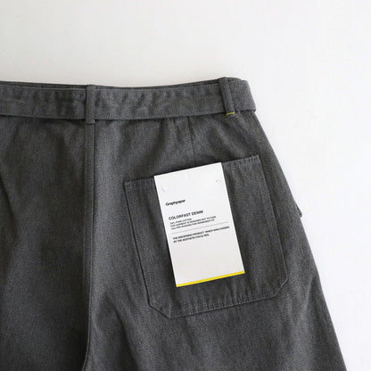 Colorfast Denim Belted Pants #GRAY [GM243-40210B]