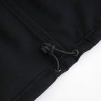 WOOL MAX CANVAS HIGH NECK ZIP BLOUSON #BLACK [A25SB03WC]