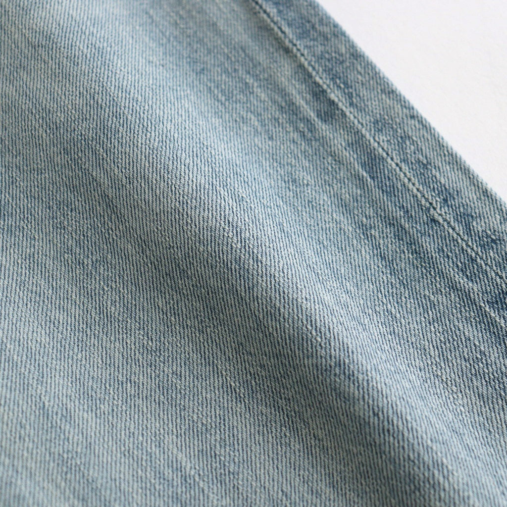 FADED SELVEDGE LIGHT DENIM WIDE PANTS #LIGHT INDIGO [A26SP03DE]