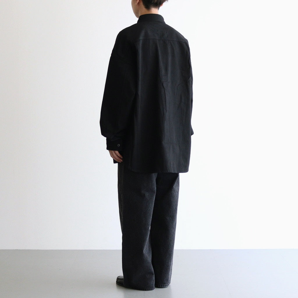 BLACK DENIM CLIO SHIRT #BLACK [N0002]