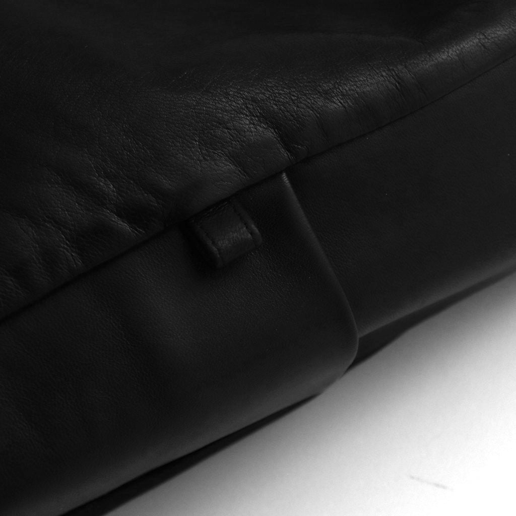 LEATHER SHOULDER BAG #BLACK [ST.1179]