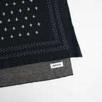 MERINO COTTON BANDANA SCARF #FADE BLACK [R5192-AW26]