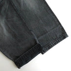 Selvage Denim Belted Pants #BLACK_LIGHT FADE [GU253-40064LB]