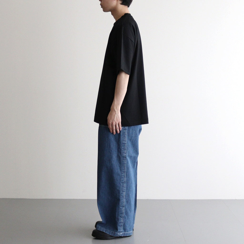 SUVIN 60/2 OVERSIZED T-SHIRT #BLACK [KKAGGM0015]