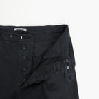 GARMENT-DYED FINX CHINO ONE-TUCK WIDE PANTS #BLACK [A26AP01CP]