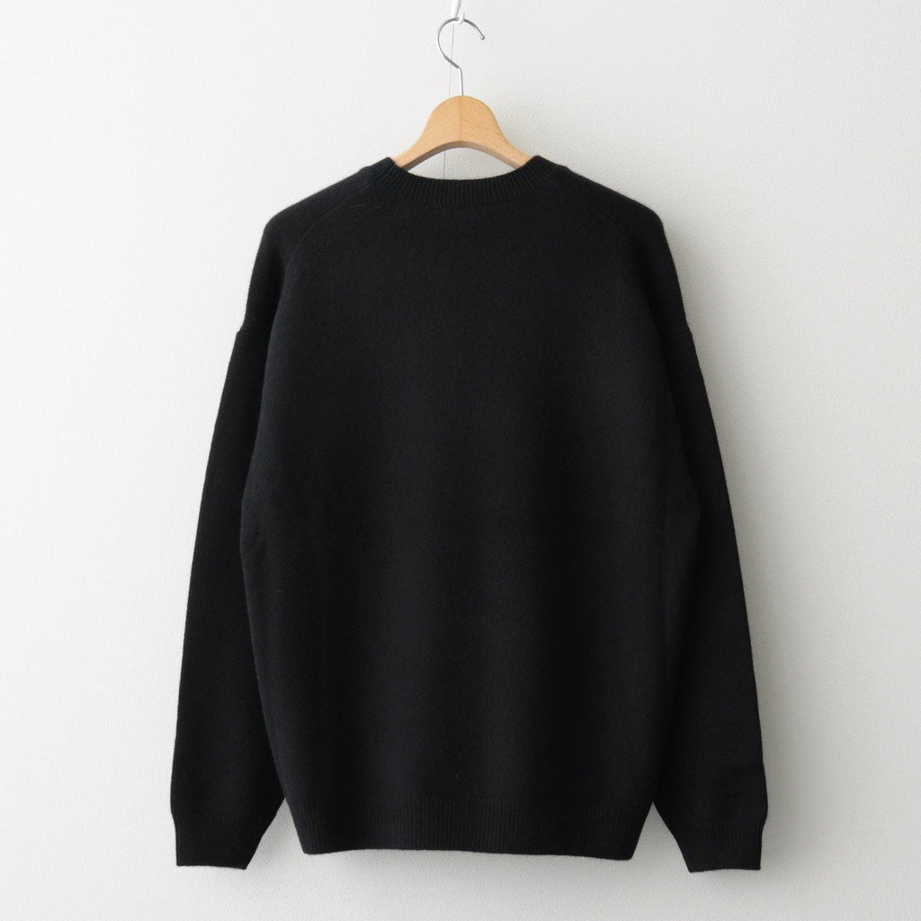 BABY CASHMERE KNIT P/O #TOP BLACK [A25AP02BC] – ciacura