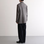 LAMA SHETLAND WOOL TWEED OVER JACKET #KHAKI TWEED [A24AJ02LS]