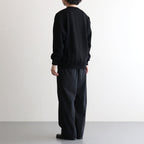 AZUMA Terry Crew Neck Sweat #BLACK [GU251-70195B]