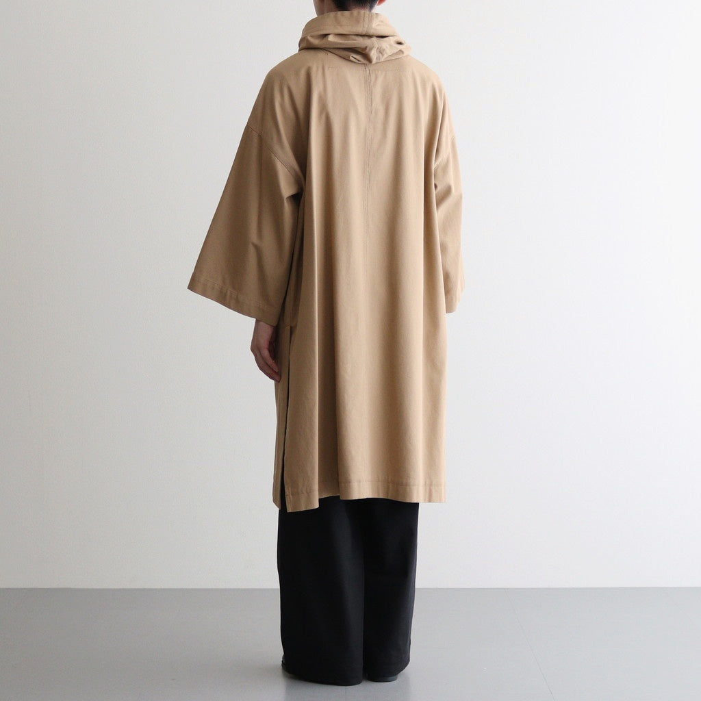 FFBSCT | 強撚コットンヘヴィーカルゼ フードコート#CHINO BEIGE [CW_FR131CT]