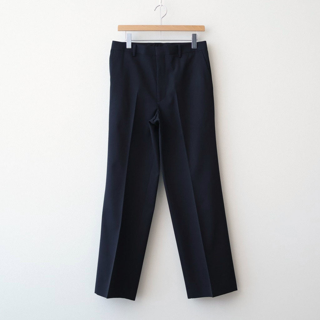LIGHT WOOL MAX GABARDINE SLACKS #TOP BLACK [A26SP08MG]