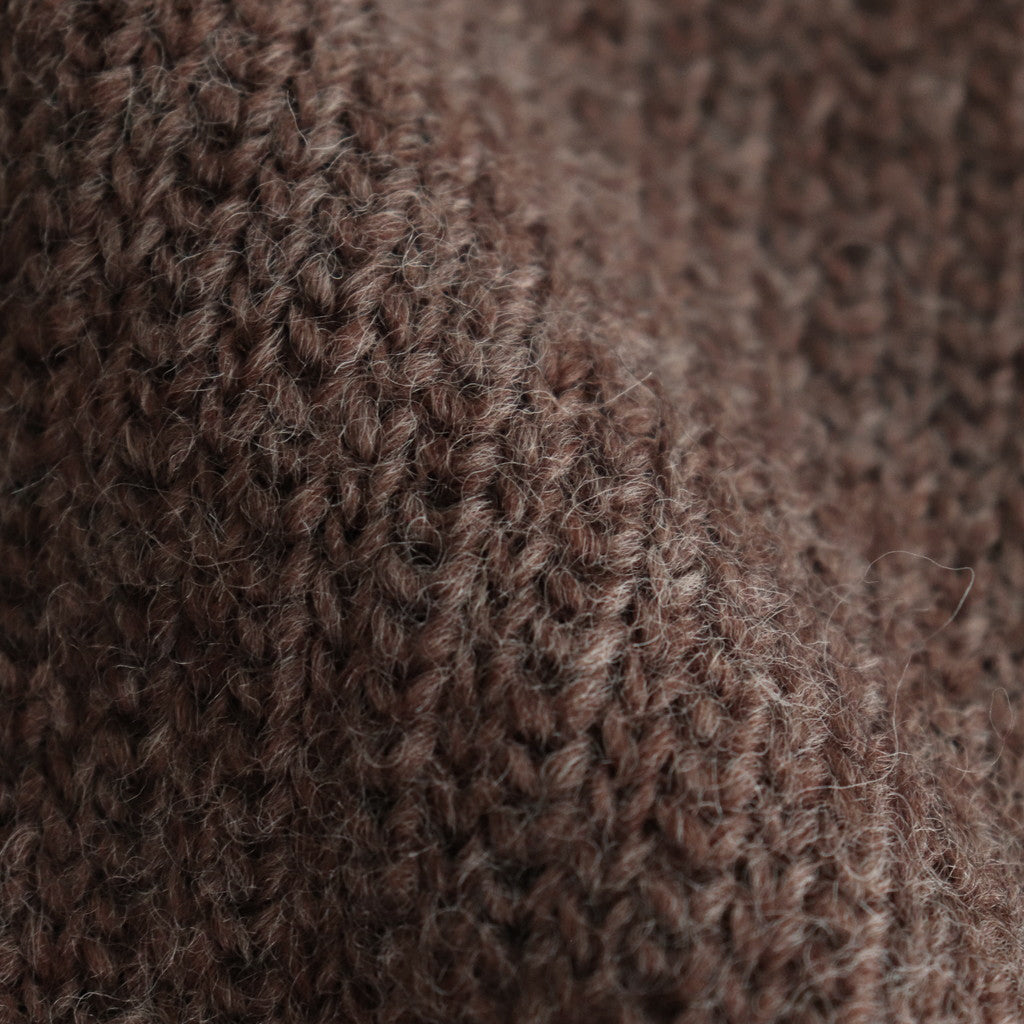 L-G Zip-up Vest #Brown [2403-020]