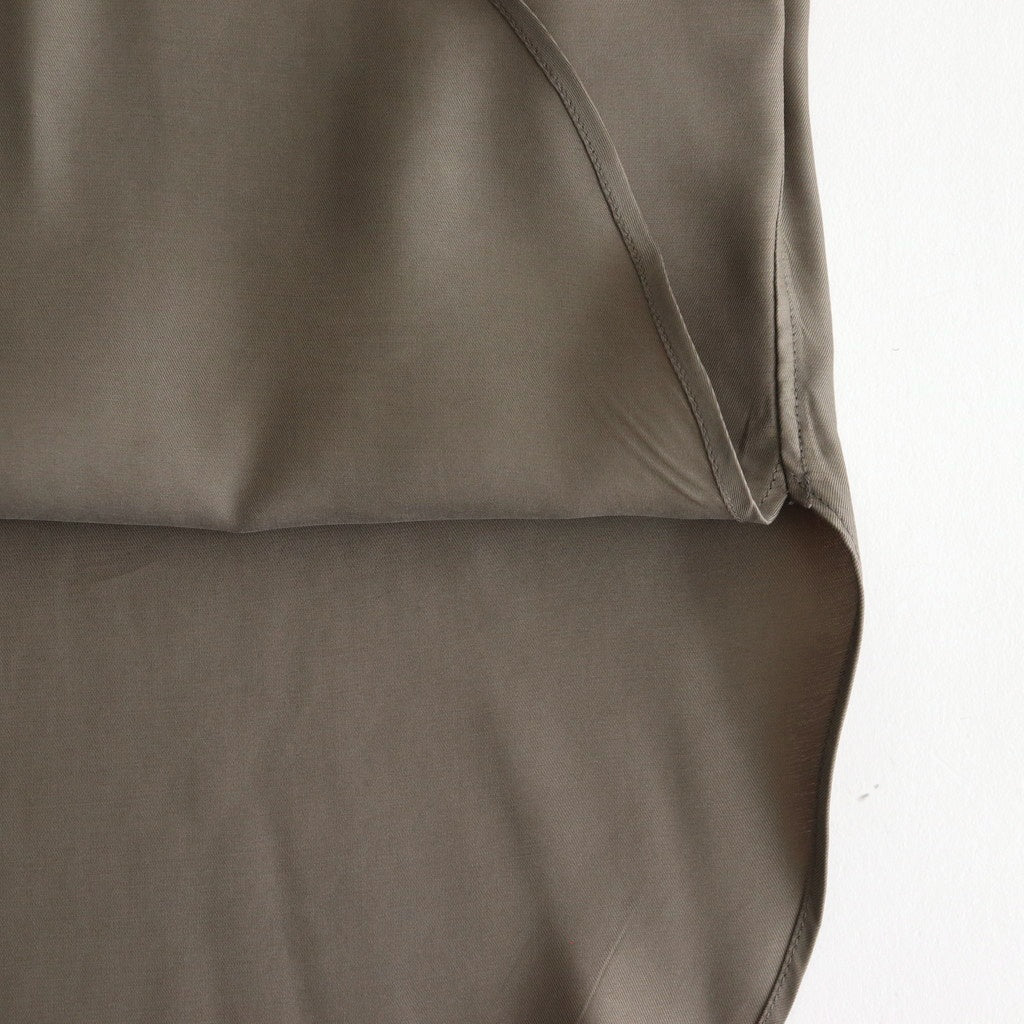 CUPRO TWILL OVERSIZED LS SHIRT #TAUPE [ST.1151]