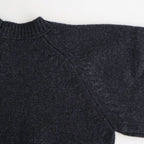 Wool 100% Raglan Knit #C/GRY [12520520]