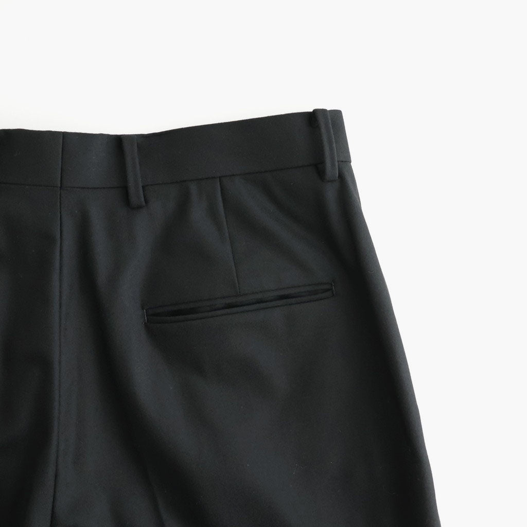 MERINO COLLEGE FLANNEL STANDARD PANTS #BLACK [PRAGLW0900]