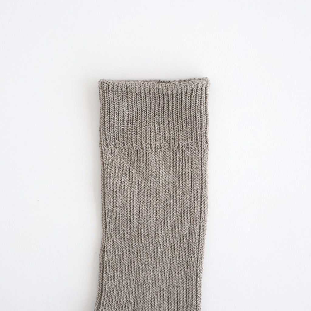 ORGANIC DAILY 3 PACK CREW SOCKS #GRAYGE [R1123-AW25]