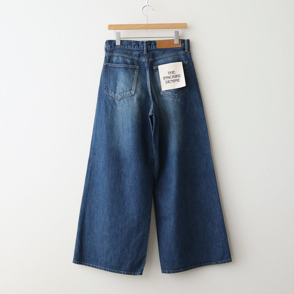 Used Denim Baggy Pants #DARK BLUE [ID-PT53]