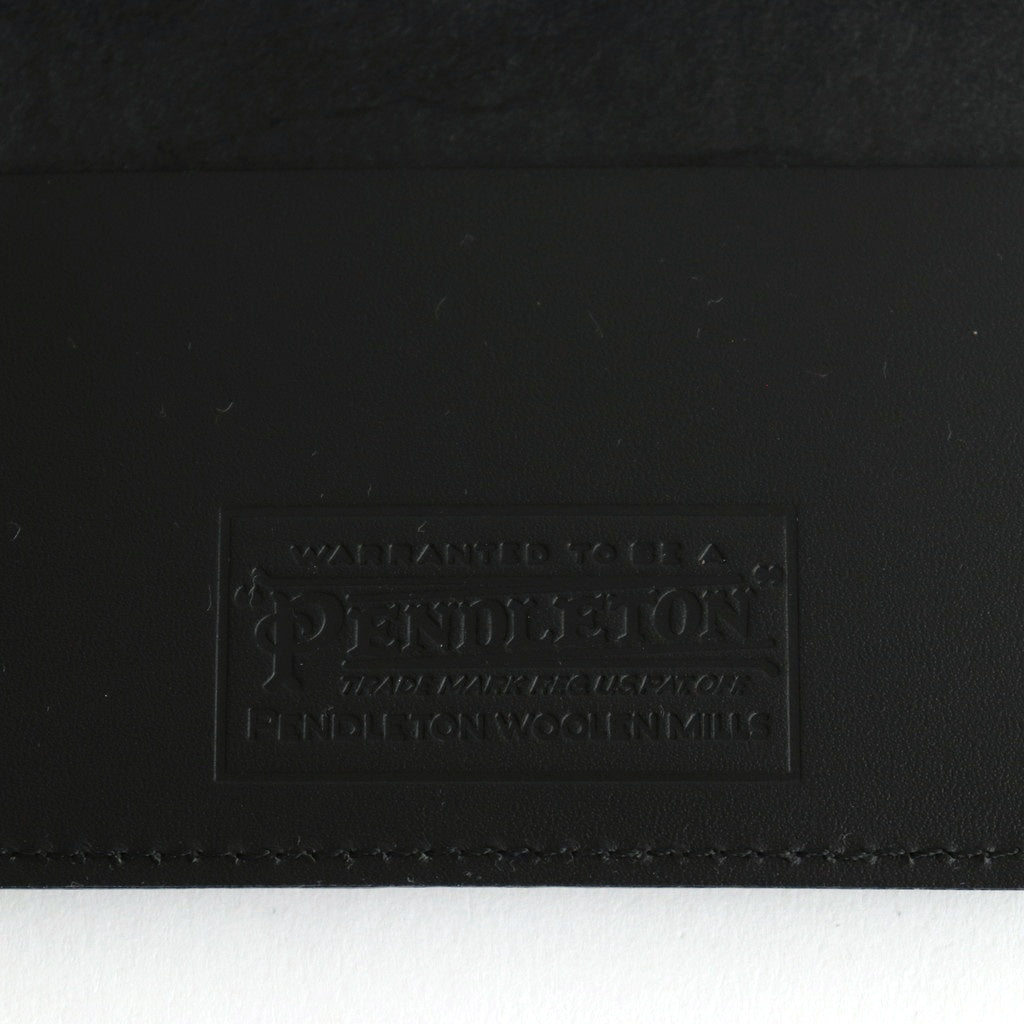 Pendleton - folded card case #black/Harding emboss [pd-c-fcc]