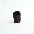 Square Suede Sandals #D/BRN [12611026]