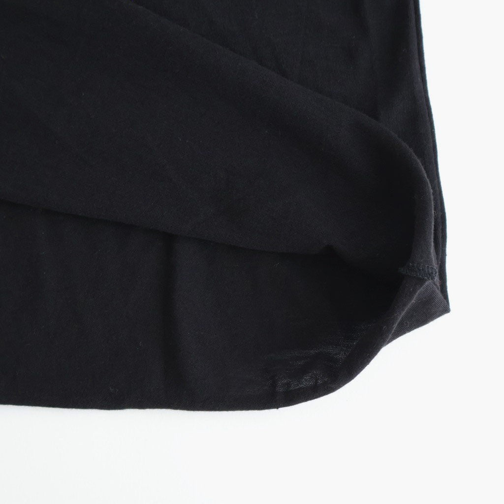 Cotton Cashmere Dress #BLACK [I25AW-CUT5]