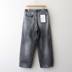 Selvage Denim Two Tuck Pants #BLACK_LIGHT FADE [GU253-40061LB]