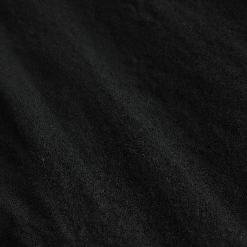 ウールサージ 製品縮絨コート #BLACK [HR-C101-051]
