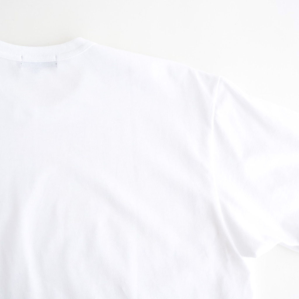 綿天竺 製品プリント S/S Tシャツ #WHITE [HQ-T101-051]