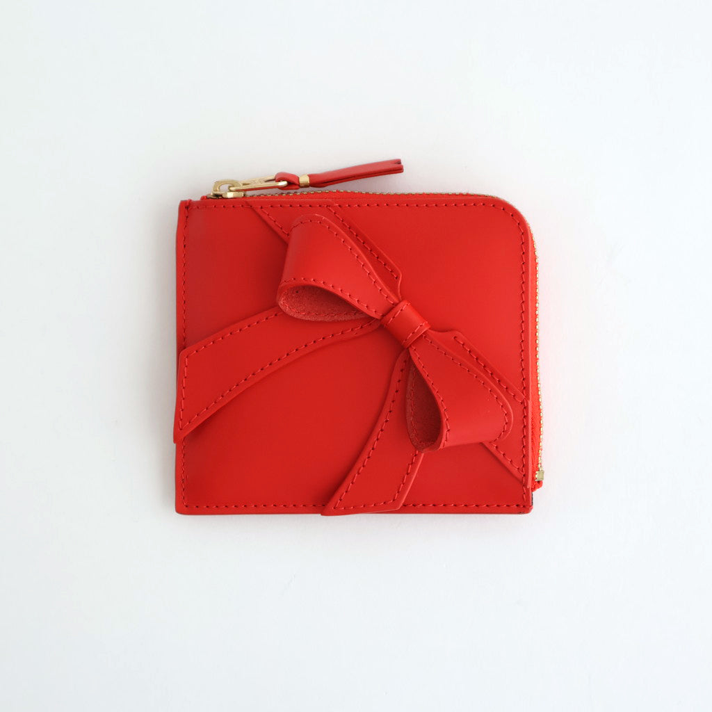L字型ZIP財布 - BIG BOW #Red [8Z-O310-051]