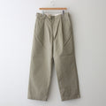 WASHED FINX CHINO ONE-TUCK PANTS #LIGHT KHAKI [A25SP02FC]
