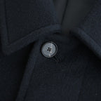 SUPER FINE WOOL MOSSER SOUTIEN COLLAR COAT #BLACK [A26AC01WM]