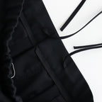 WOOL TROPICAL WIDE EASY PANTS #BLACK [PRAGGM0110]