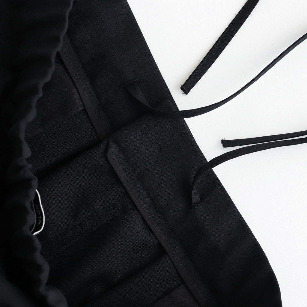 WOOL TROPICAL WIDE EASY PANTS #BLACK [PRAGGM0110]