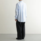 DOUBLE WEAVE COTTON ONE TUCK WIDE PANTS #BLACK [ST.1398]