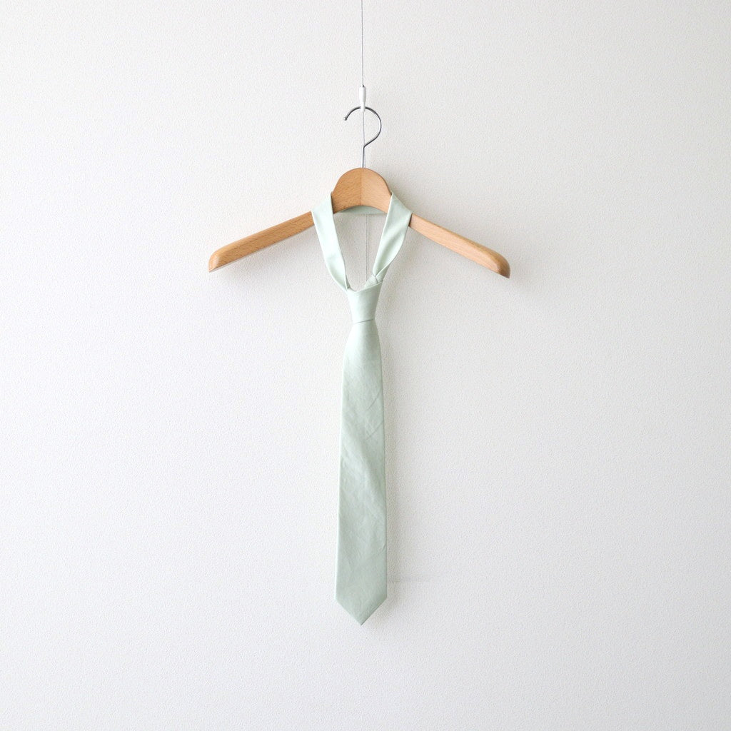 WASHED FINX TWILL TIE #LIGHT KHAKI [A25AT06TN]