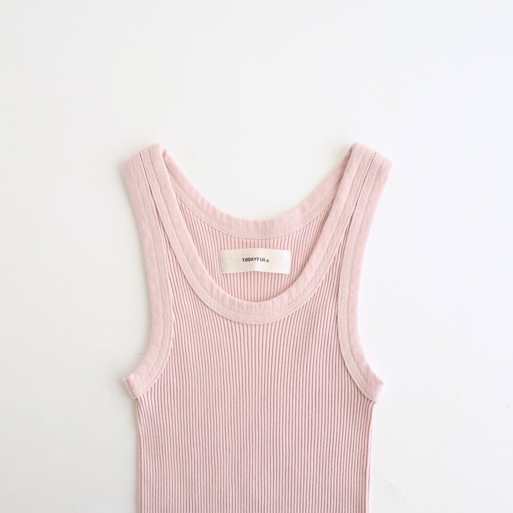 Seamless Rib Tanktop #B/PNK [12610612]