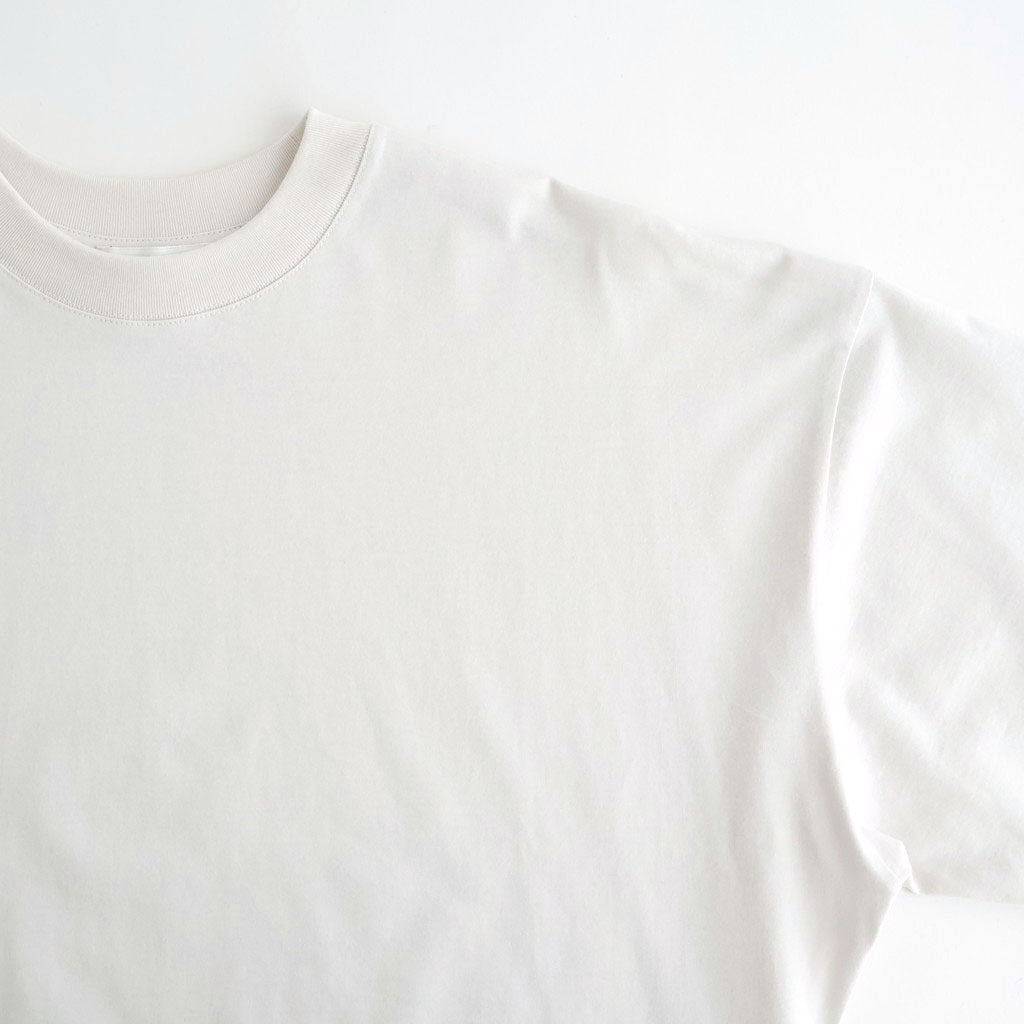 SUVIN 60/2 WIDE SLEEVE T-SHIRT #WARM WHITE [KKAGLM0016]