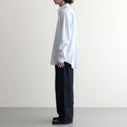 WASHED FINX TWILL SHIRT #LIGHT BLUE [A26AS01TN]