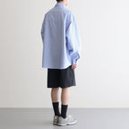OXFORD FLAP POCKET L/S SHIRT #BLUE [FSW-22-SH_66]